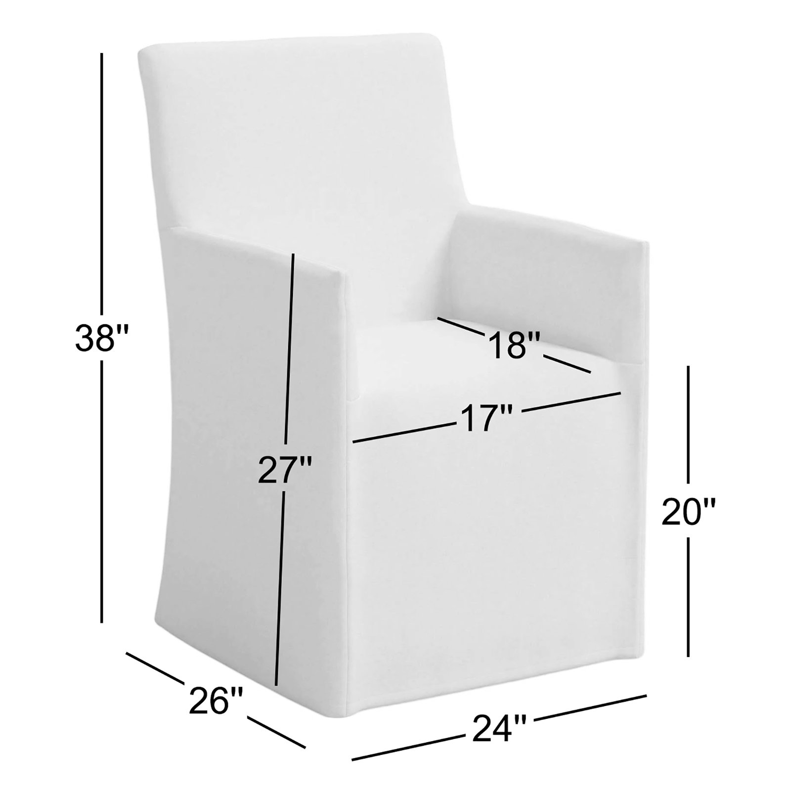 Silvia Dining Chair, Zuma Navy Textured Linen