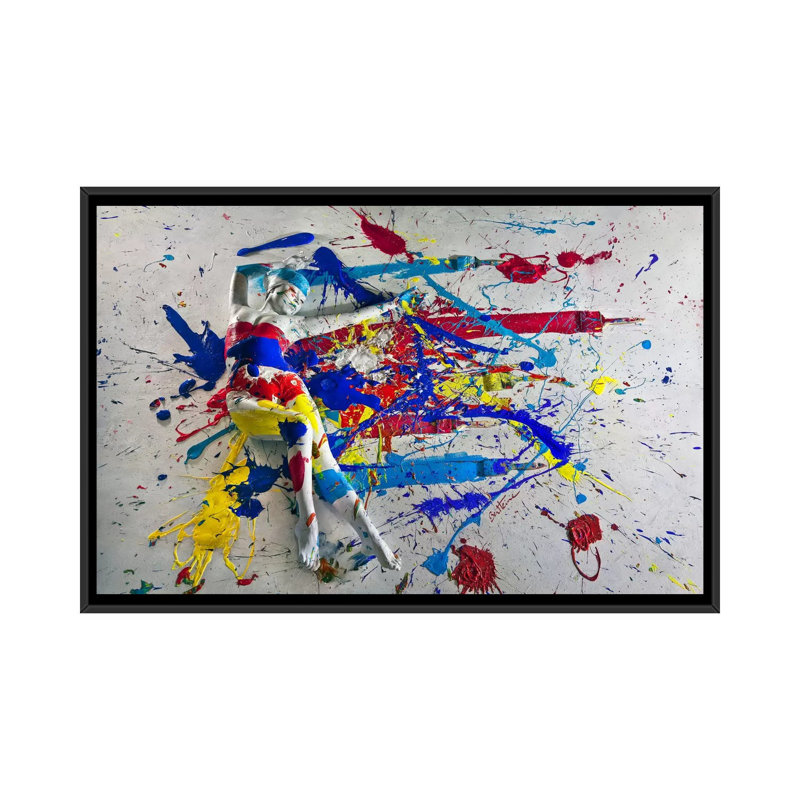 Caroline Madison III by Ben Heine - Print on Canvas, 101.6 cm H x 66.04 cm W, Black Framed