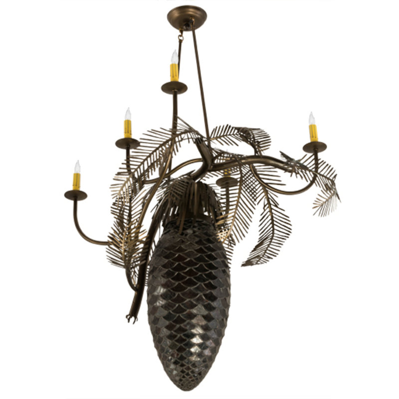 Pinecone 6 - Light Chandelier