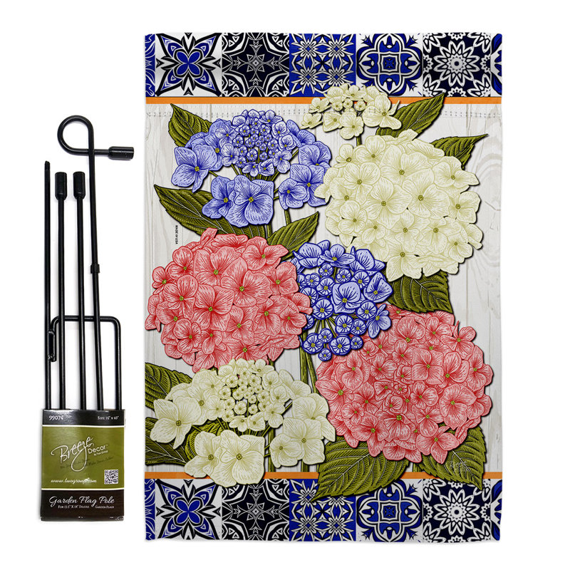 Double Sided 18.5'' H x 13'' W Polyester Flag Set