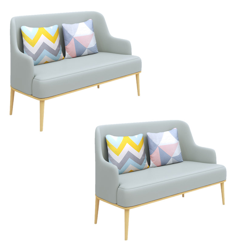 Banc rembourré en similicuir Light Luxury