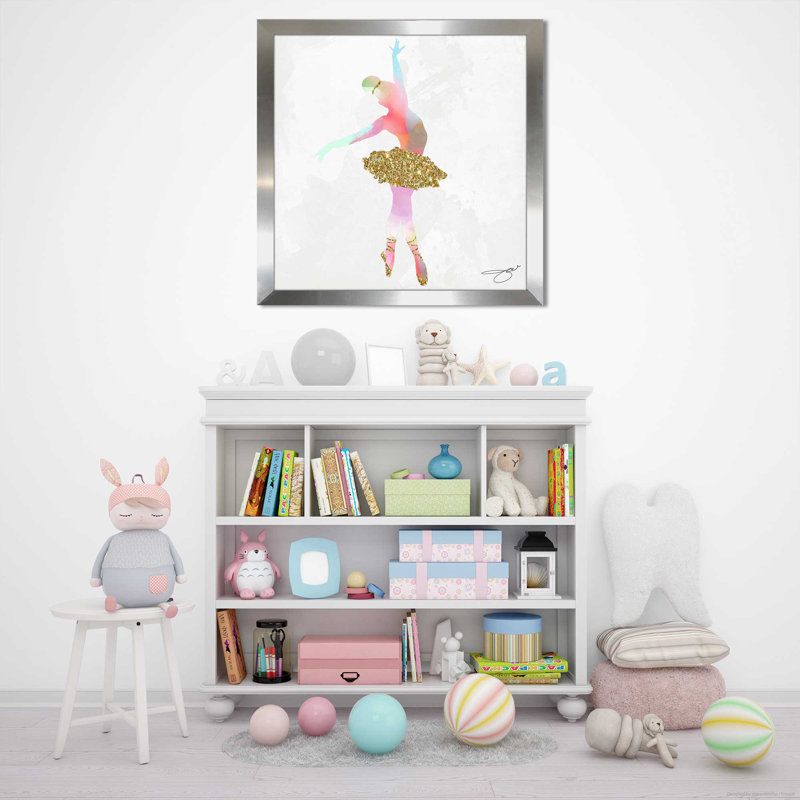 Dancer 4 (Square) par By Jodi - impression, Encadrement argenté, H 31,5 po x l 31,5 po x P 1 po