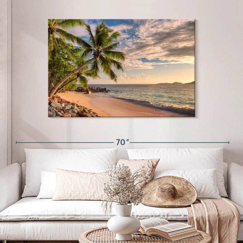 Gillard Golden Sunset Palms, H 32 po x l 48 po