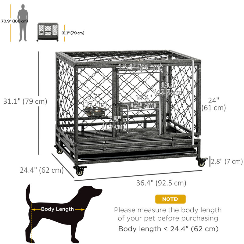 Caisse pour animaux Kirkman, H 30,25 po x l 36,5 po x P 24,5 po