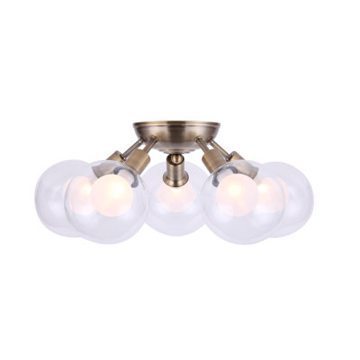 Zelie Glass Semi Flush Mount