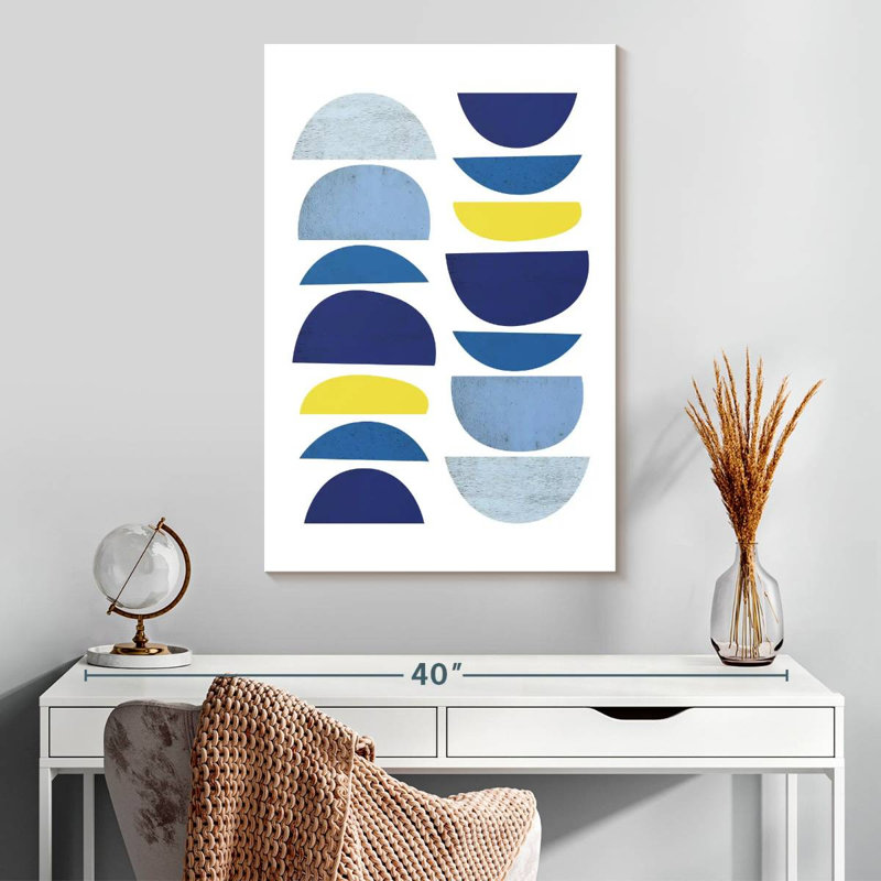 Avery Blue Yellow Modern I, 30" H x 20" W