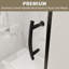 Porte de douche pivotante semi-sans cadre avec verre trempé 1/4 "-126047582-109000351