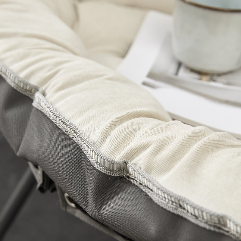 Chaise Papasan Moon - beige taupe, Microfibre beige