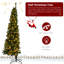 7 pi Arbre de Noël vert semi-éclairé avec 230 lumières DEL