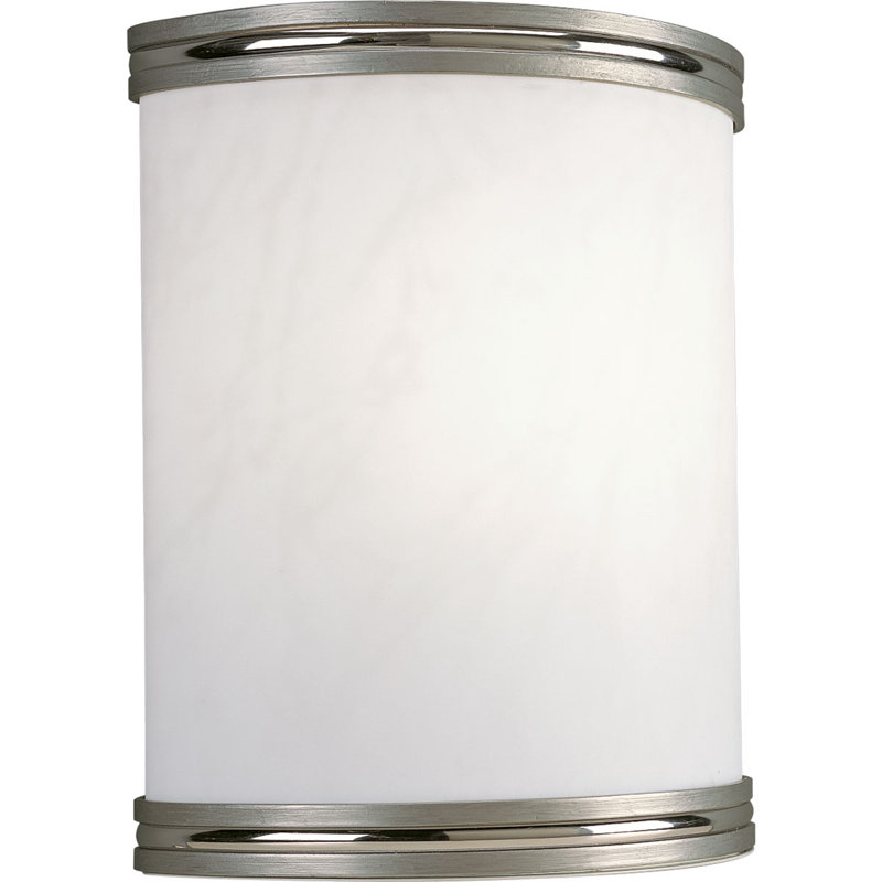 Brushed Nickel Alabaster Swirl LED Wall Sconce