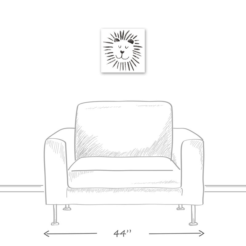 « jolie lion », art sur toile