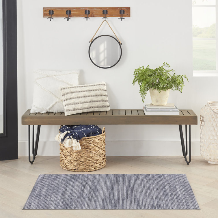 Clie Machine Washable Cotton Area Rug with Non-Slip Backing
