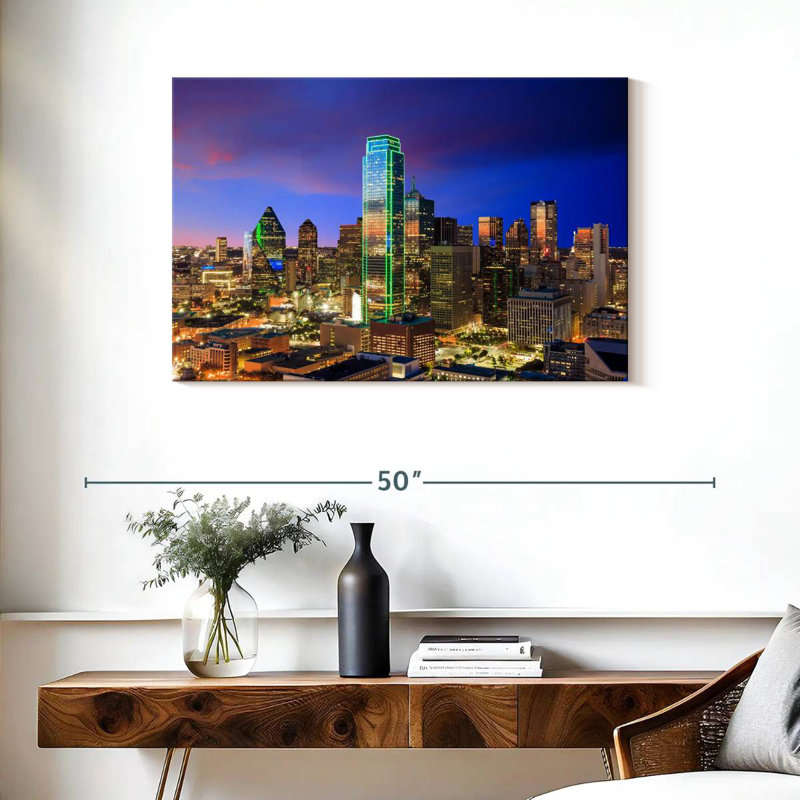 Paysage urbain Sirci Dallas, H 24 po x l 36 po