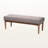 Polyester Blend Upholstered Bench