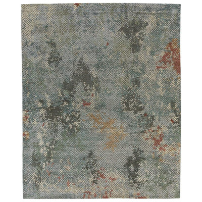 Foundry Abstract Area Rug in Blue/Green
