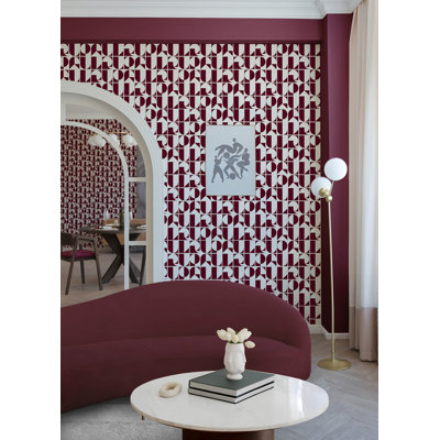 Papier peint rouge Oxblood