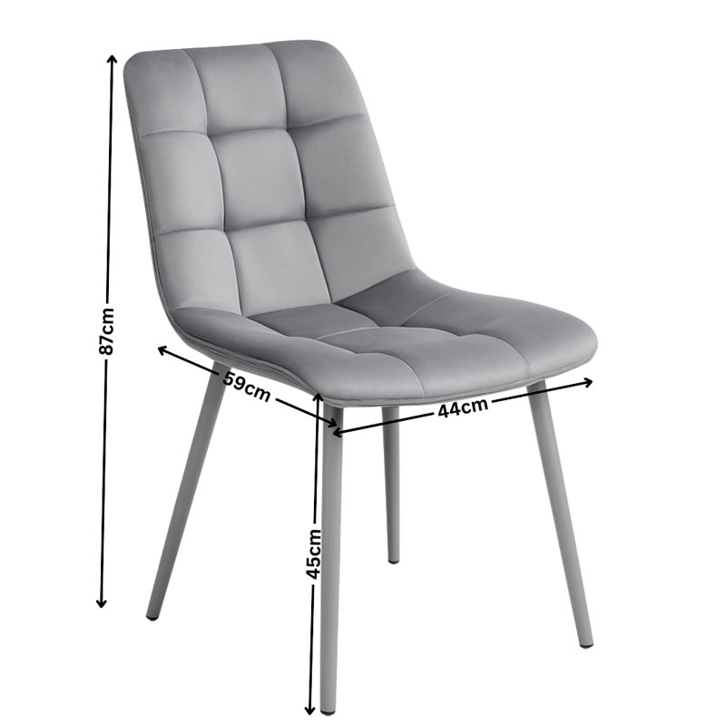 6 - Person Dining Set, Grey