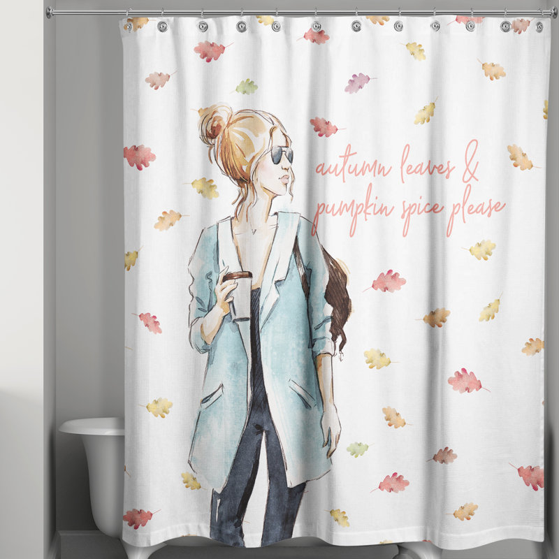 Rideau de douche à motif floral Lucan