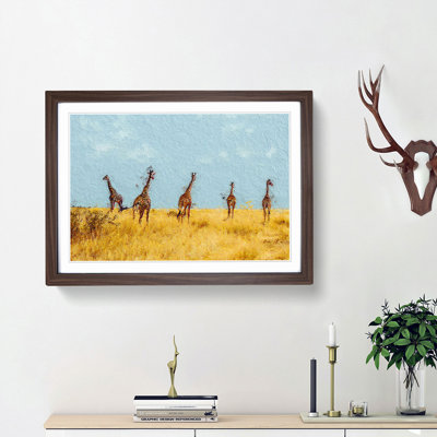 Giraffes - Picture Frame Painting Print