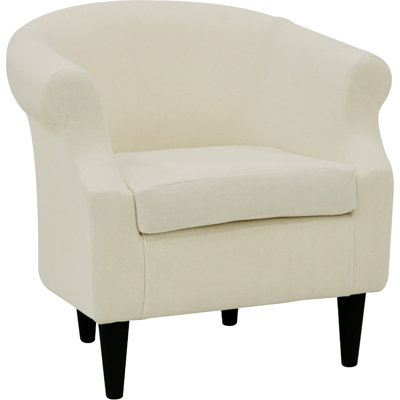 Fauteuil demi-tonneau en polyester Adea