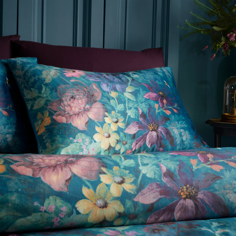 Romantic Floral Soft Touch Duvet Cover Set, Double - 2 Standard Pillowcases