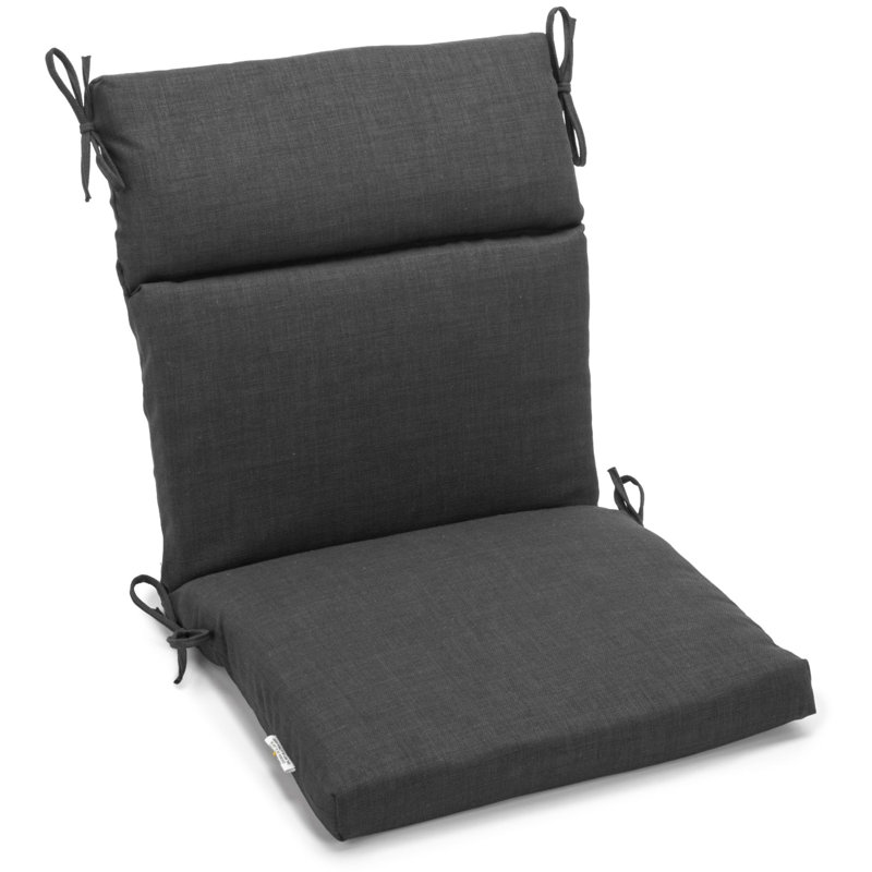 Outdoor 3'' Seat / Back Cushion, 22" W x 45" D, Gray