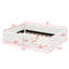 Lit rembourré polyvalent pour chambres d'amis-422004702