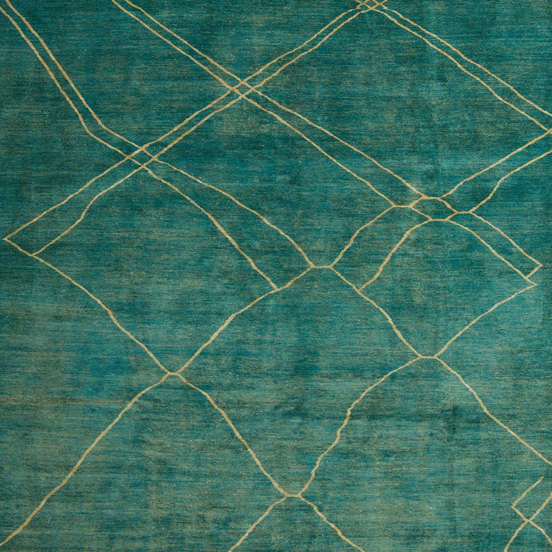 Ameiyah Abstract Indoor Rug, Square 8'