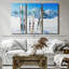 «Snowy Mountain Skis», 3 pièces sur toile-98562759