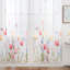 Rideaux pour salon 2 rideaux semi-transparents avec motif de papillons imprimés de printemps