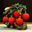 Sculpture artistique en porcelaine litchi - Pièce de décoration de qualité supérieure