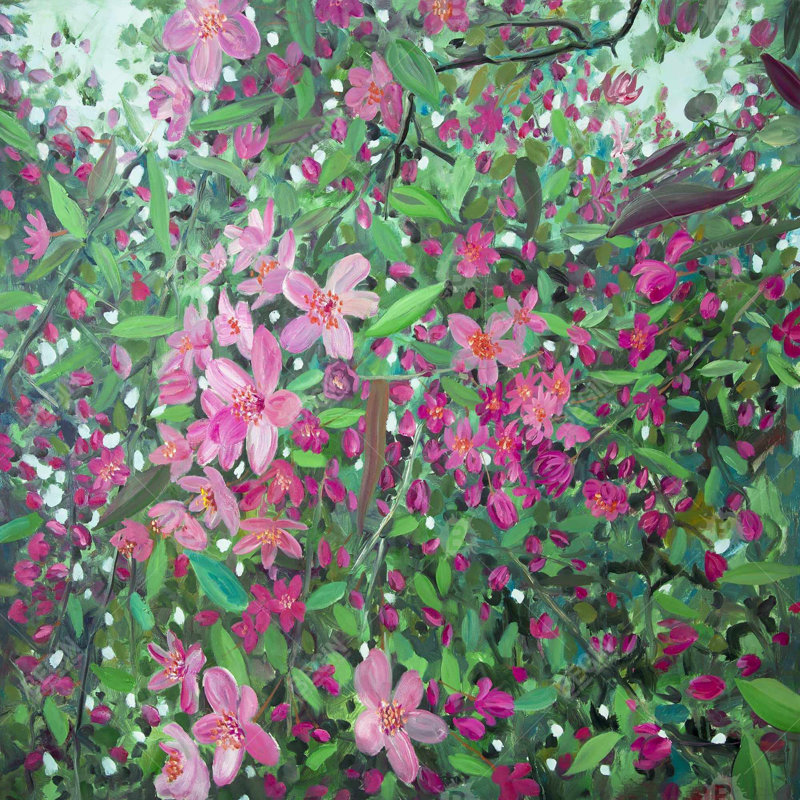 «Cherry Tree Blooming» sur toile