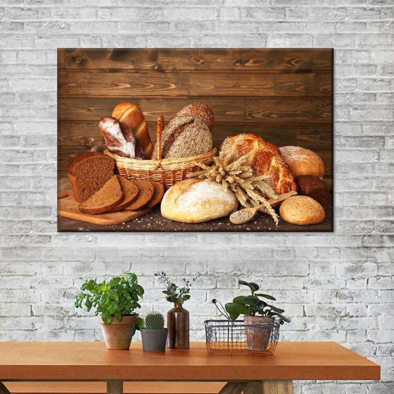 Bread Assortment Canvas Print, 16" H x 24" W x 1.25" D