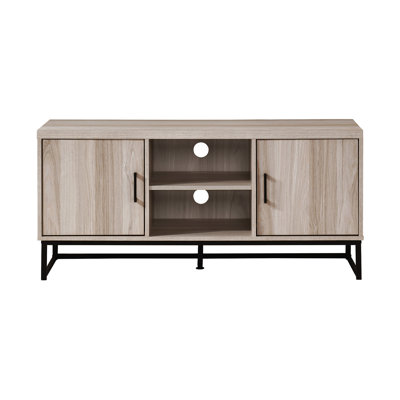 47 In. Wood TV Stand With 2 Storage Cabinets Fits TV's Up To 50 In.