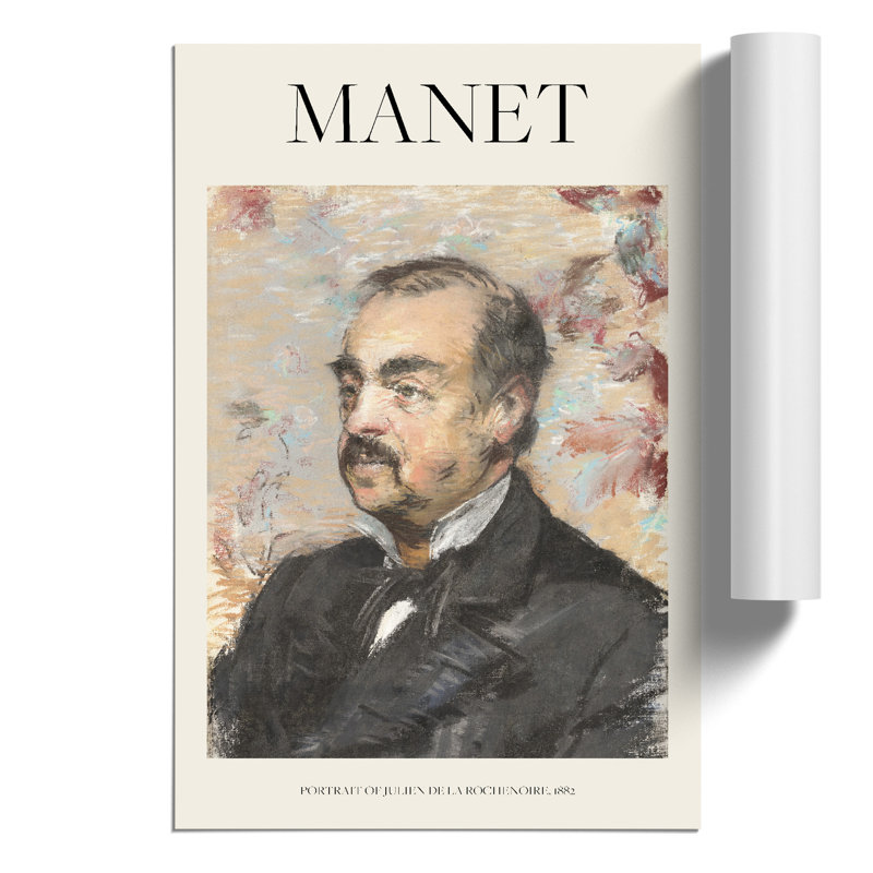 Julien De La Rochenoire by Edouard Manet - No Frame Painting, 30cm H x 21cm W x 0.1cm D