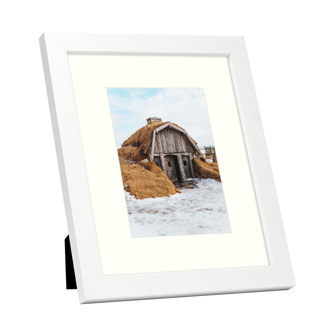 Collis White Wood Matte Picture Frame Charlton Home®