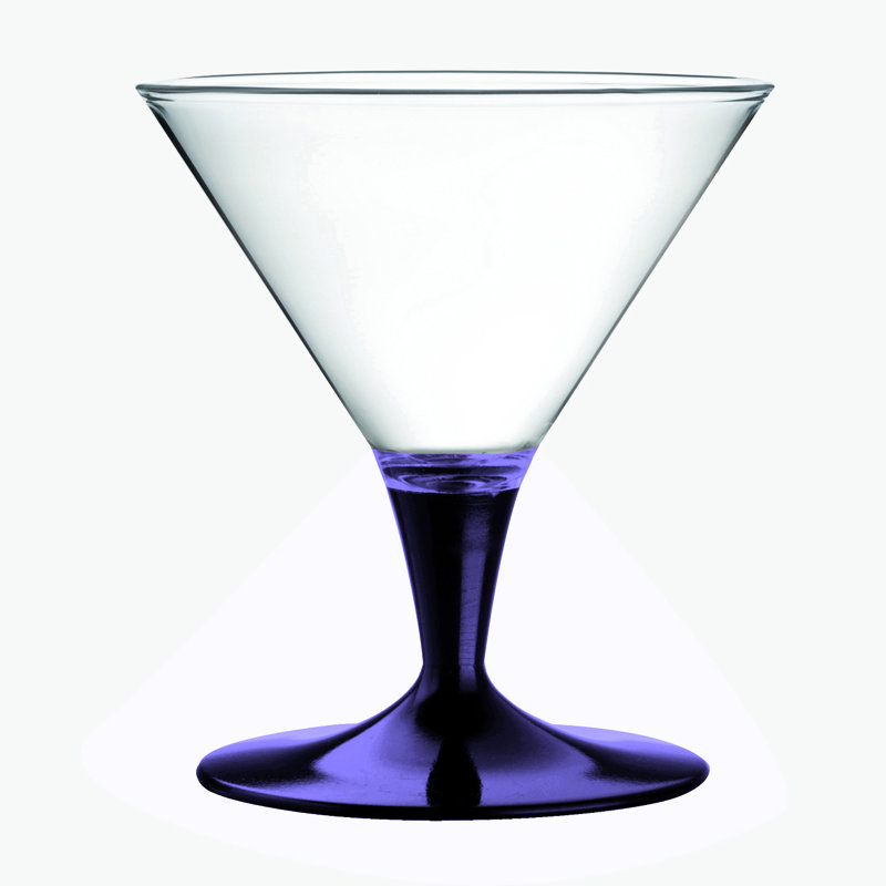 Tasse à crème glacée en polycarbonate - 12 pièces, Améthyste