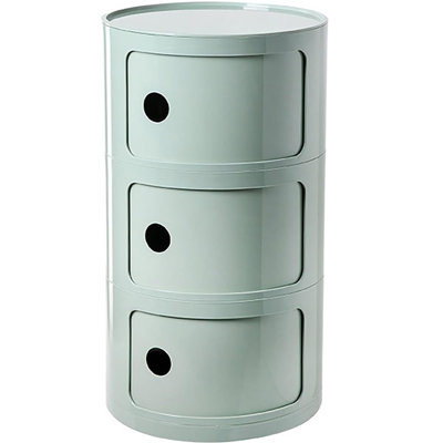 Table de chevet moderne empilable avec rangement - table d'appoint à 3 niveaux avec tiroirs Modern