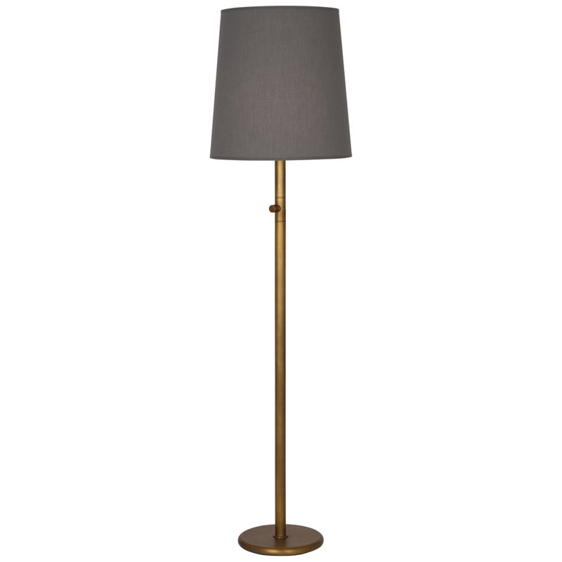 Buster Chica Floor Lamp, Aged Brass, Fondine