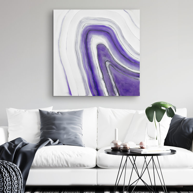 round geode - 32"x32" art on canvas