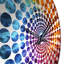 Rys - Horloge murale abstraite fractale-1682777792