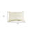 12" X 20" Off White Patchwork Cowhide Lumbar Throw Pillow
