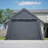 Portable Instant Garage 13X20 FT, Enclosed Carport With Extra-High Density Cover & Steel Frame, Roll-Up Door, All-Weather Protection For Truck, Boat, RV, Silver Gray