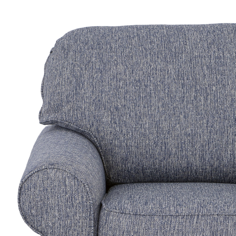 Tobias Chair & Ottoman, Indigo Blue