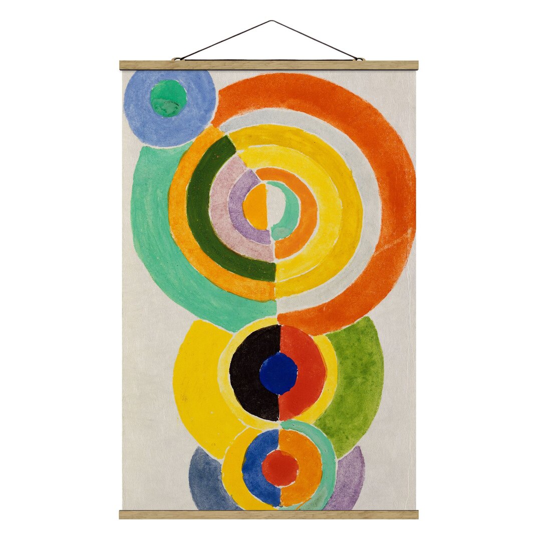 Stoffbild Mit Posterleisten - Robert Delaunay - Rhythmus I - Hochformat 3:2