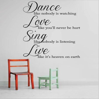 Text & Numbers Wall Decal