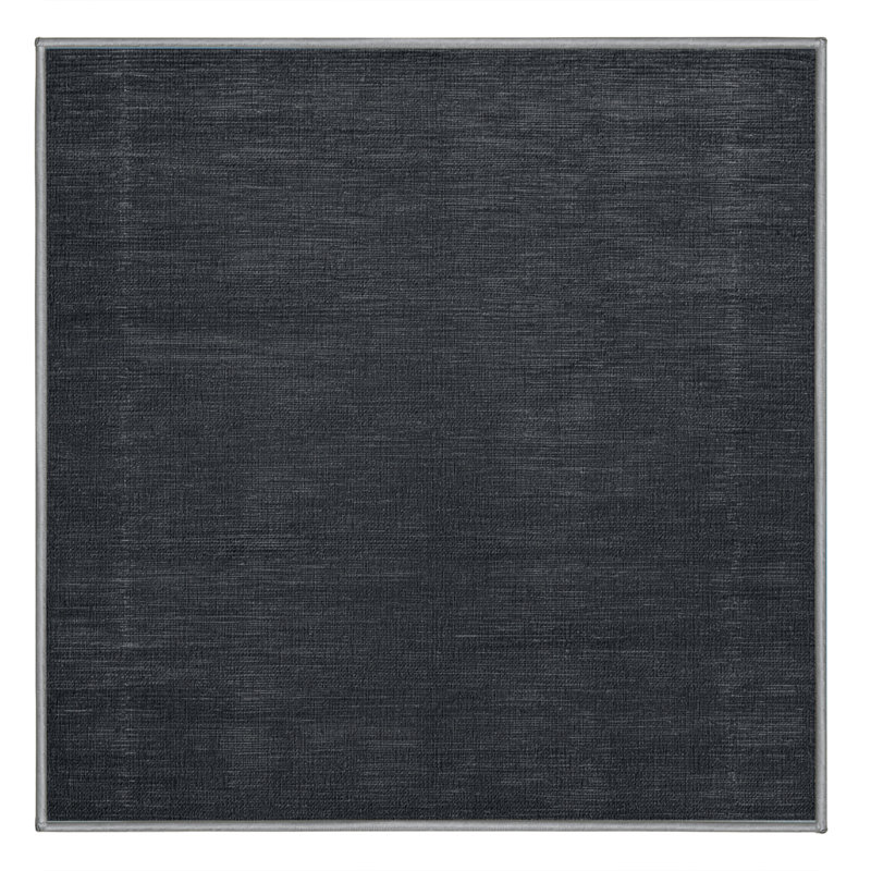 Tapis gris uni lavable à la machine, Carré 4 pi