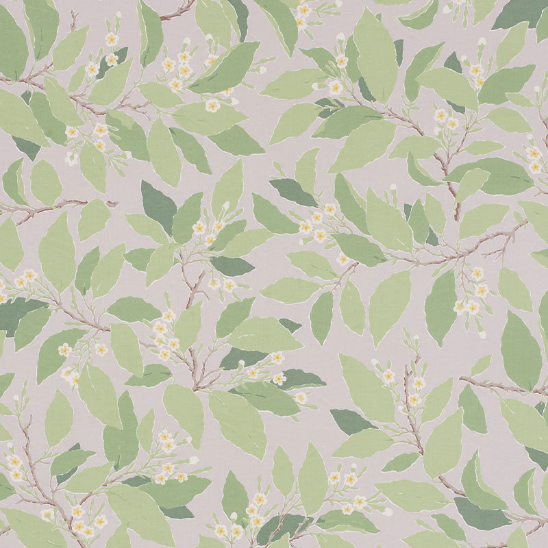 Tissu Schumacher x Miles Redd Dogwood, Grisaille