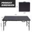 Table pliable réglable 49,2 po