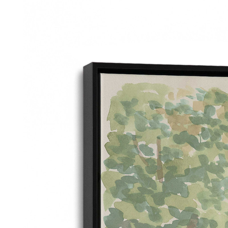 Reproduction d'art sur toile, H 30 po x l 20 po, Cadre flottant sans passe-partout, Noir